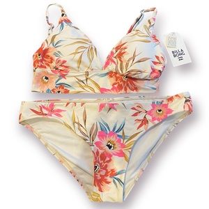 Floral Billabong Bikini Sz Medium